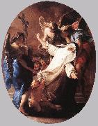 BATONI, Pompeo The Ecstasy of St Catherine of Siena Spain oil painting artist